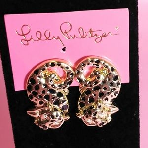 🆕🔴LILLY PULITZER JAGUAR BLING EARRINGS